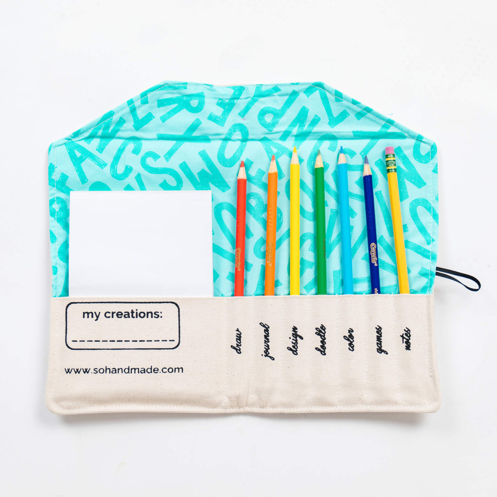pencil pouch with pencils