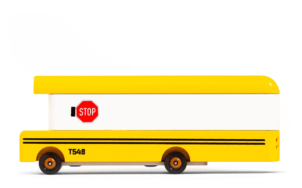 toy wooden school bus receive automated  promotional messages