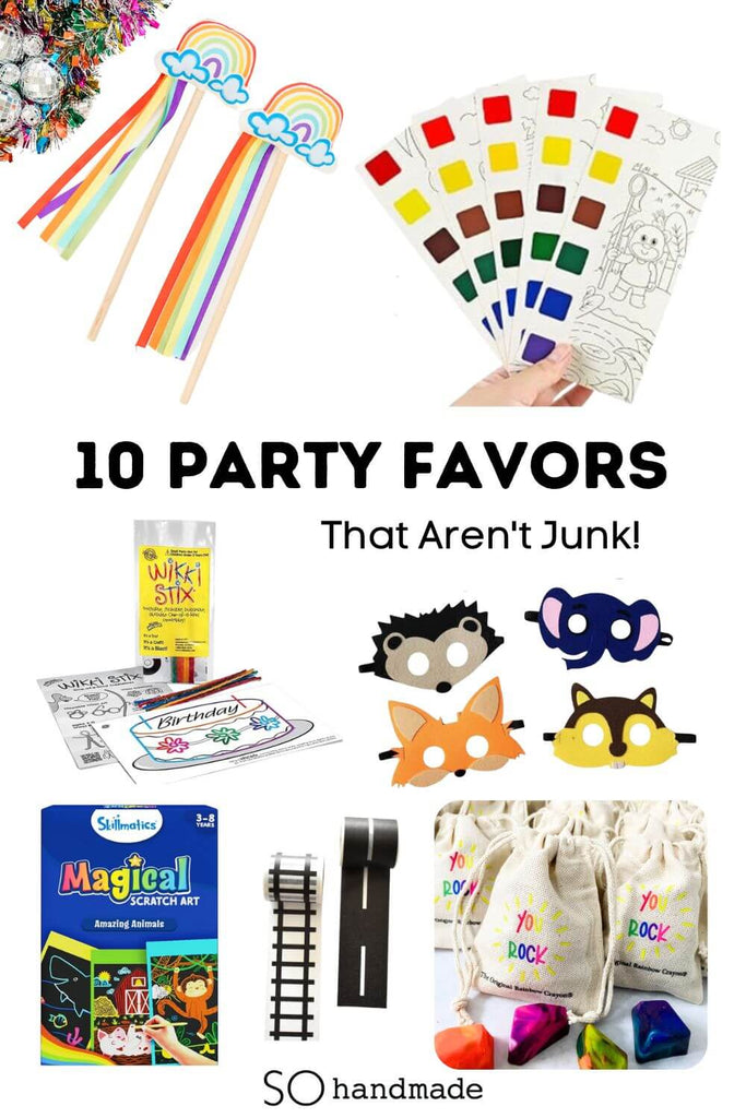 10 Kids Party favors that aren't junk