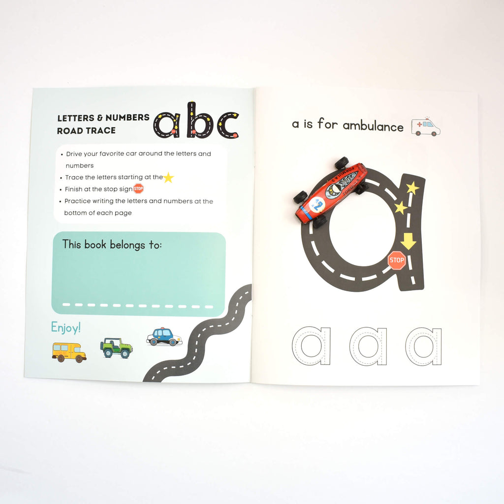 alphabet road trace book