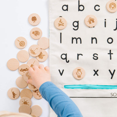 alphabet learning toy by So Handmade