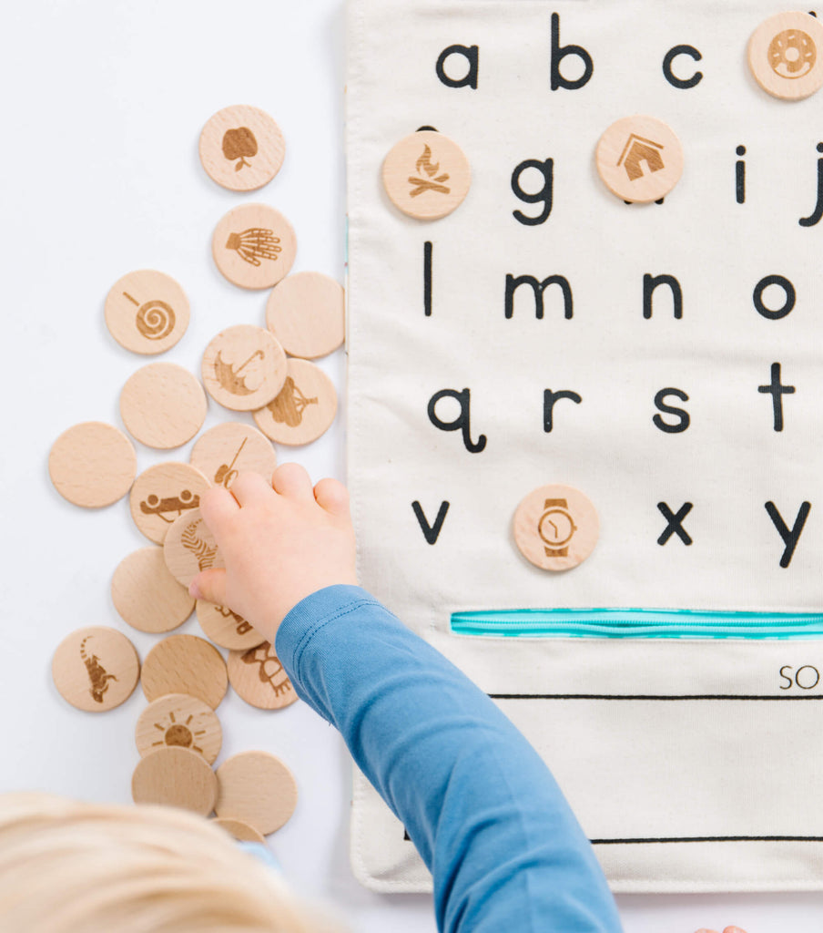 alphabet learning toy by So Handmade