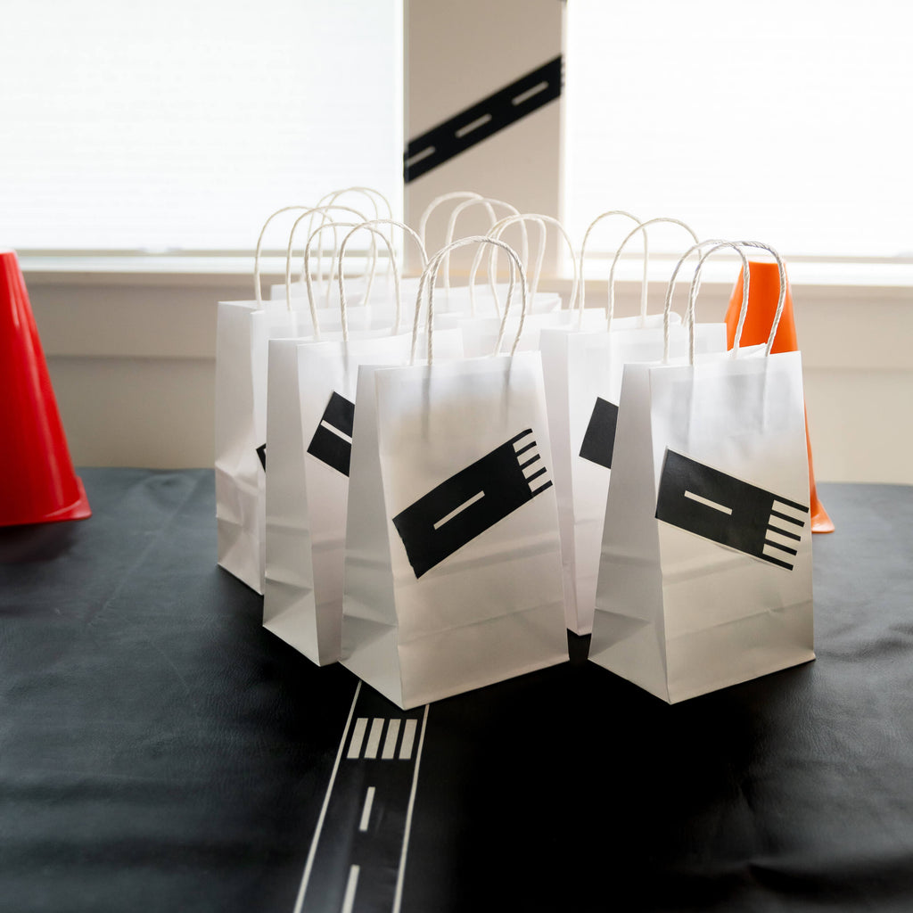 party bags for race car birthday