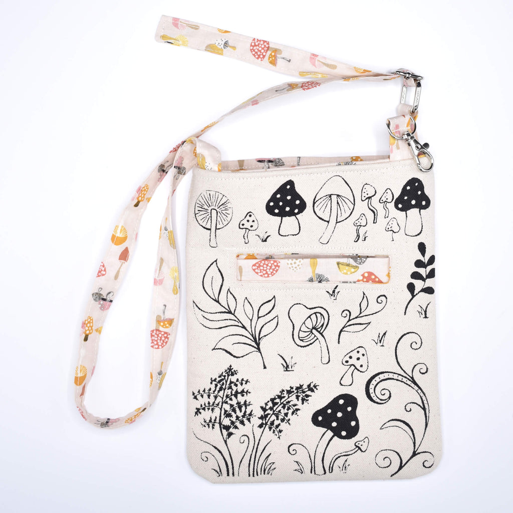 Kids nature bag with mushroom design