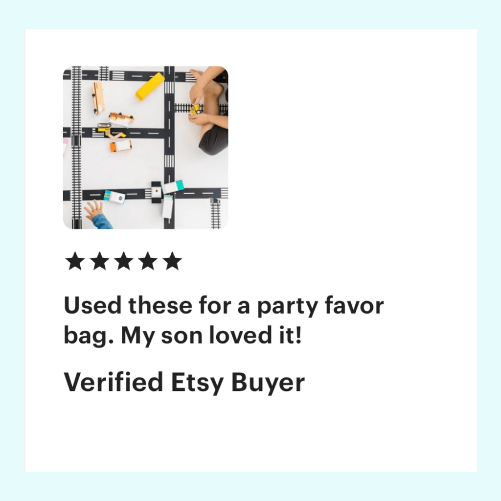 so handmade review for race car party favors