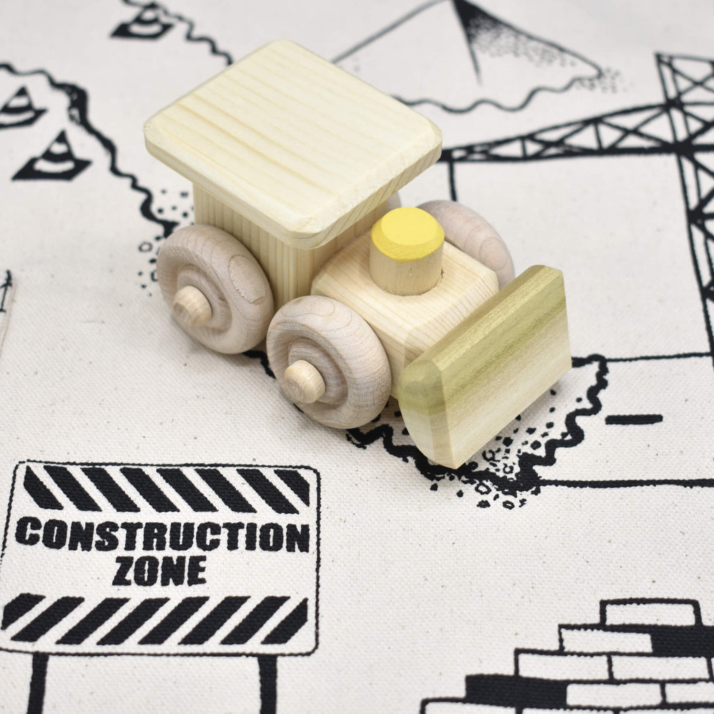 Wooden construction toy