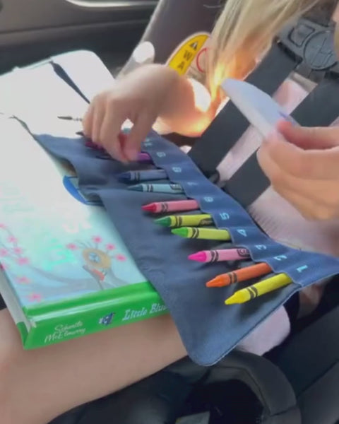 crayon holder all in one travel coloring kit