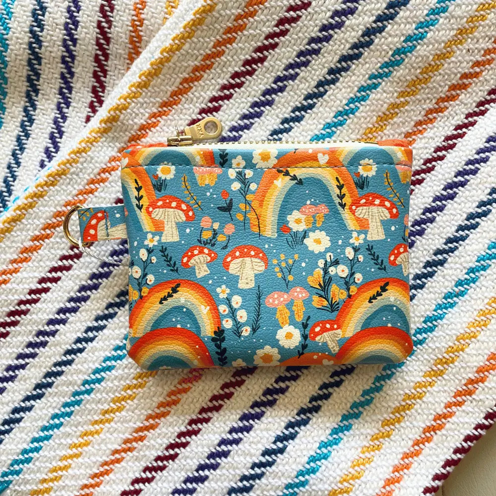 rainbow coin purse by so handmade