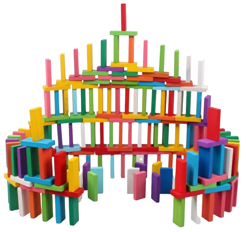 wooden domino set toddler christmas gifts