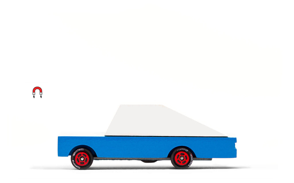 toy blue racing car