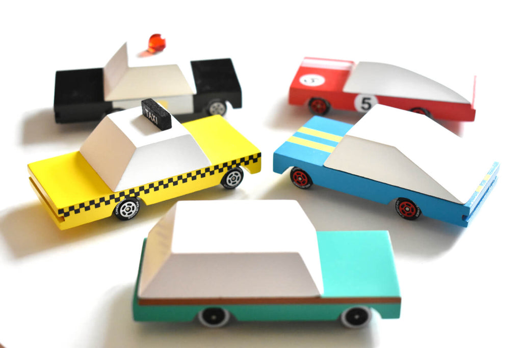 candela wooden toy cars