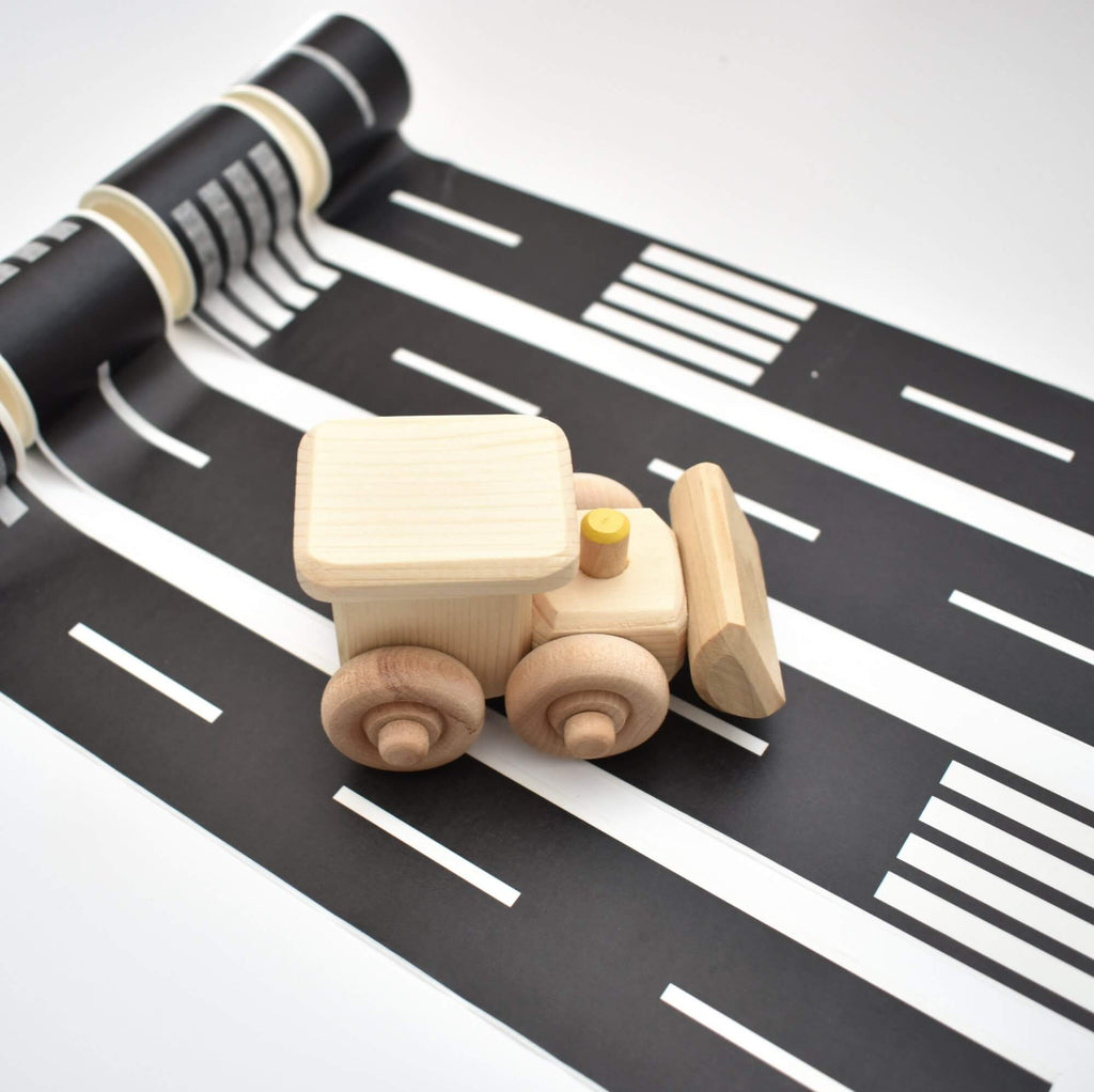 digger with road toy