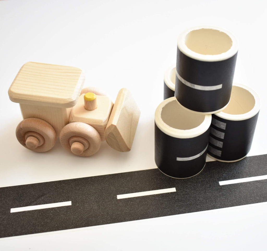 road washi tape with digger