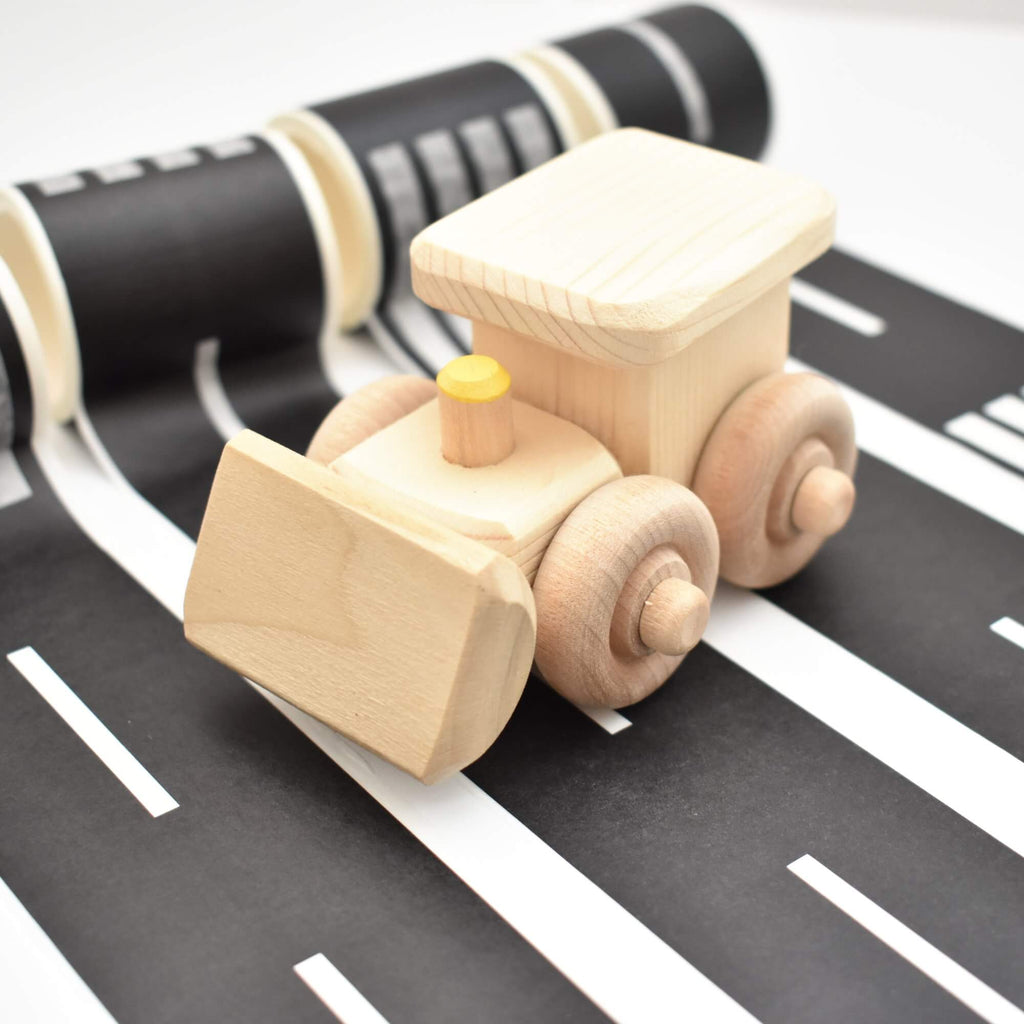 wooden digger toy